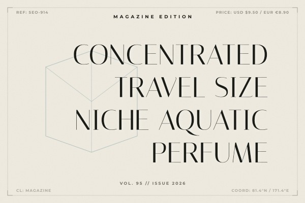 concentrated travel size niche aquatic perfume