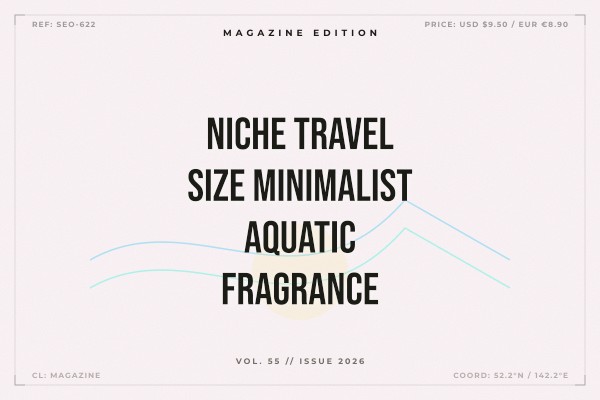niche travel size minimalist aquatic fragrance